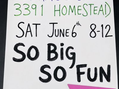 This is IT … annual GARAGE SALE … 3391 Homestead - PARK CITY