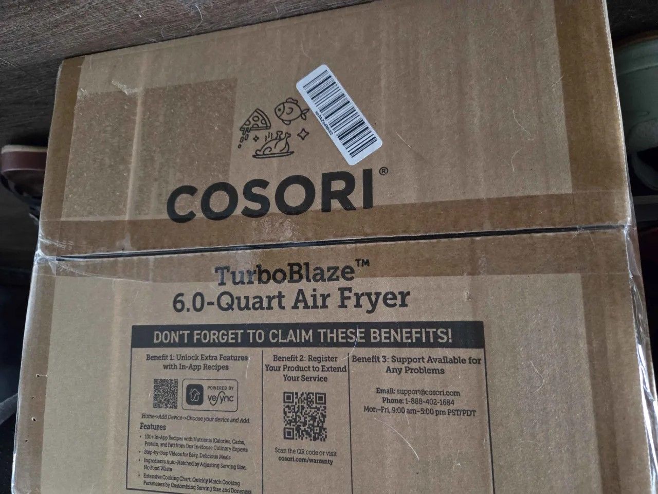 Cosori TurboBlaze 6 Quart Air Fryer (New)