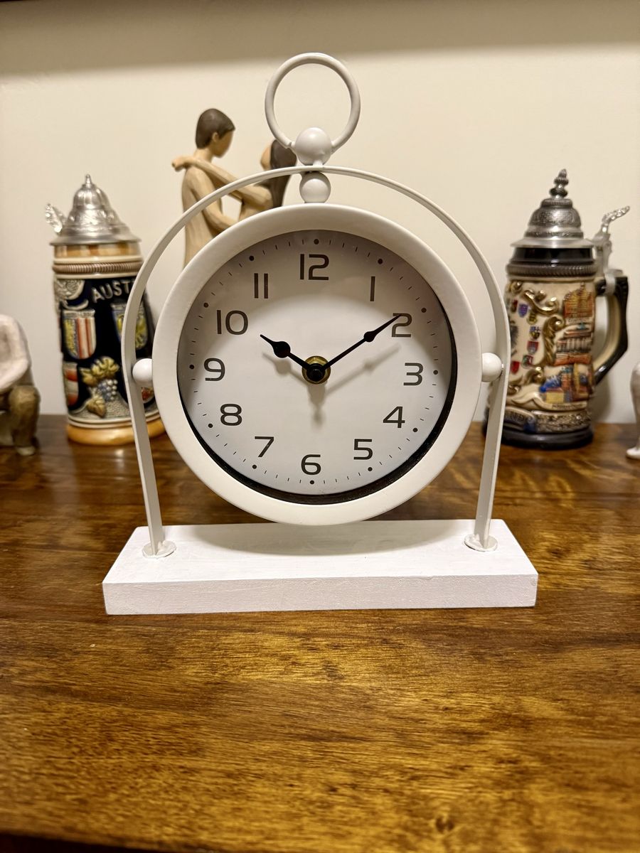 White clock