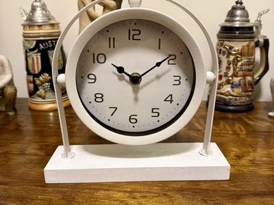White clock
