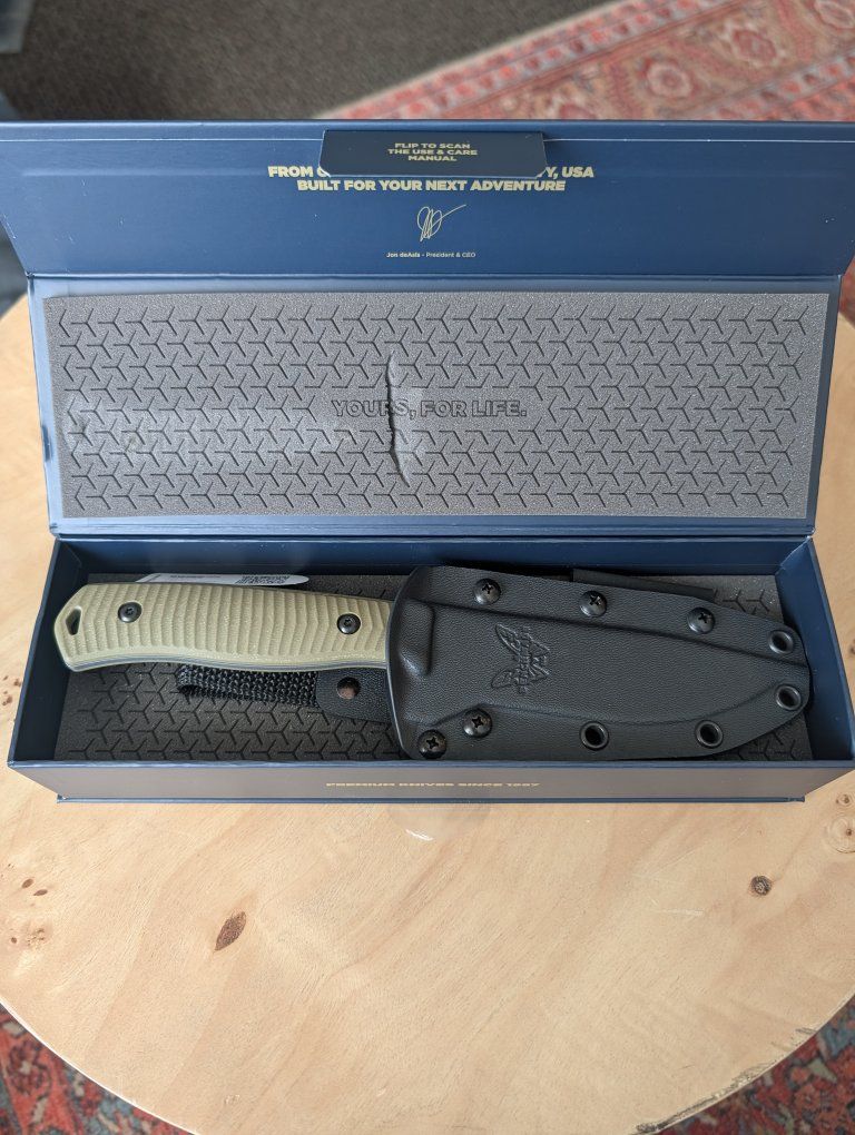 NEW! Benchmade Anonimus OD Green G10 Knife