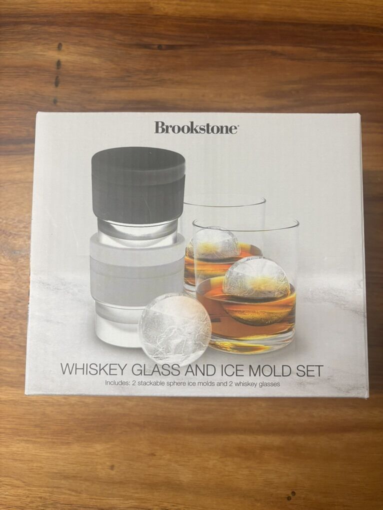 Whisky Glass And Ice Mold Set
