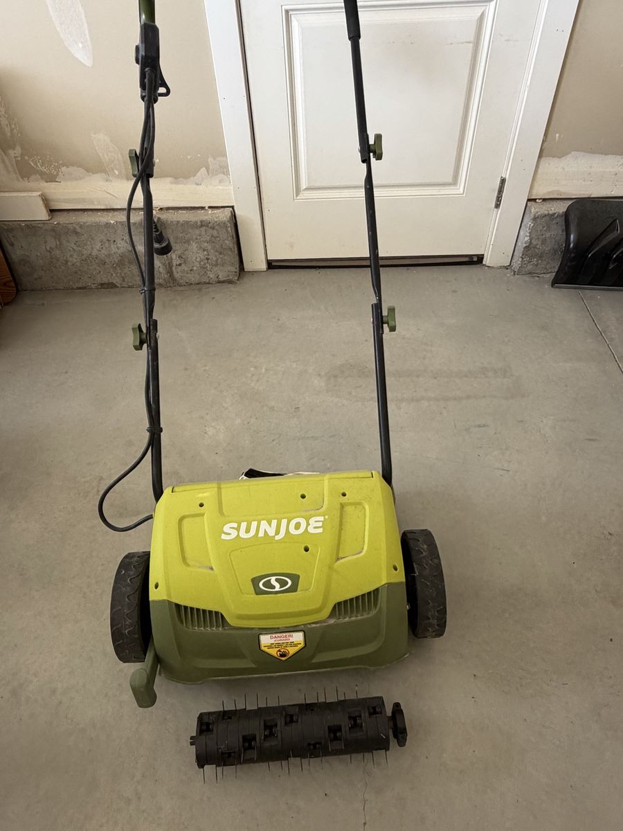 Sun Joe 12.6” 12-AMP Electric Scarifier and Dethatcher, power cord not included