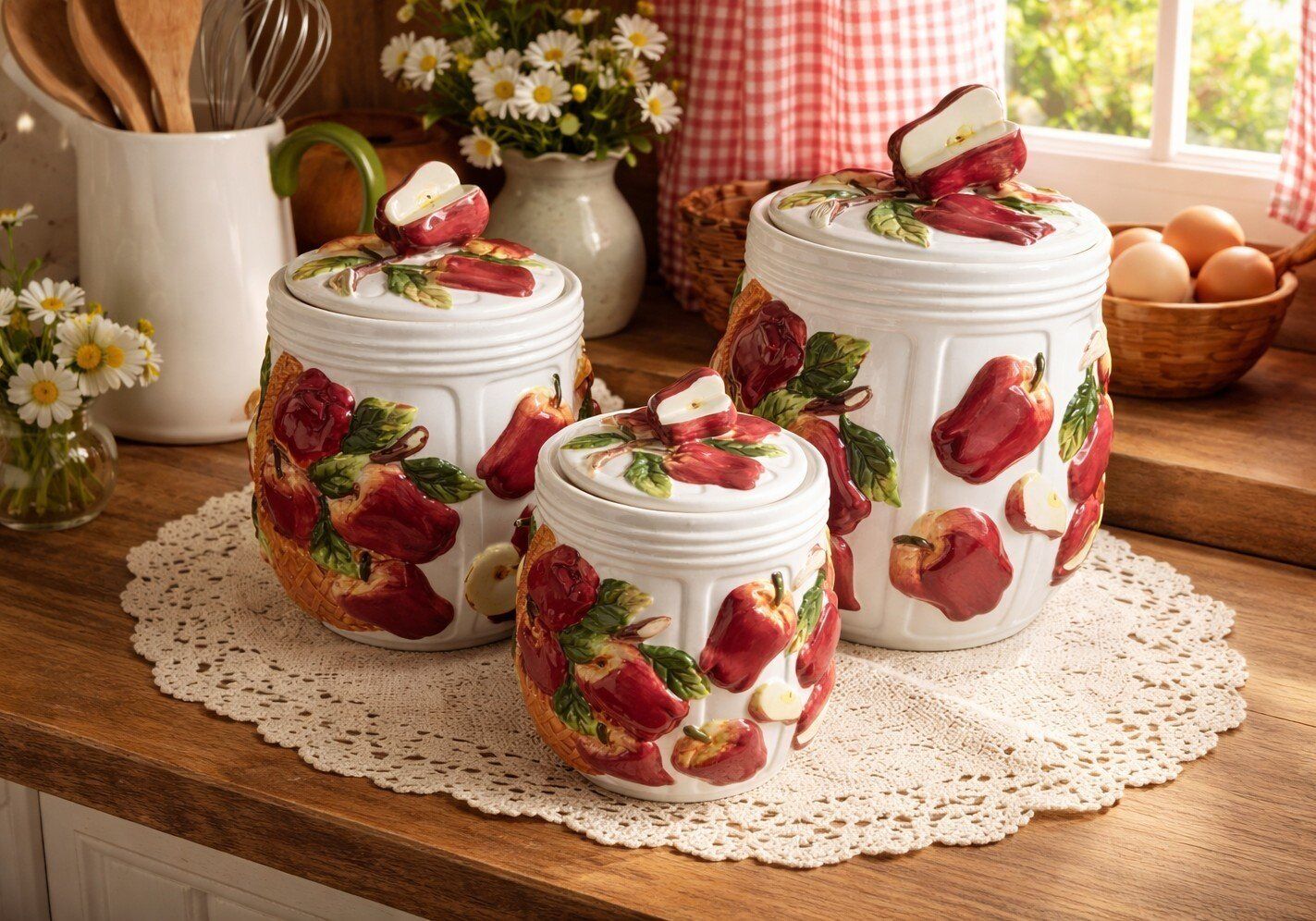 Vintage apple basket containers