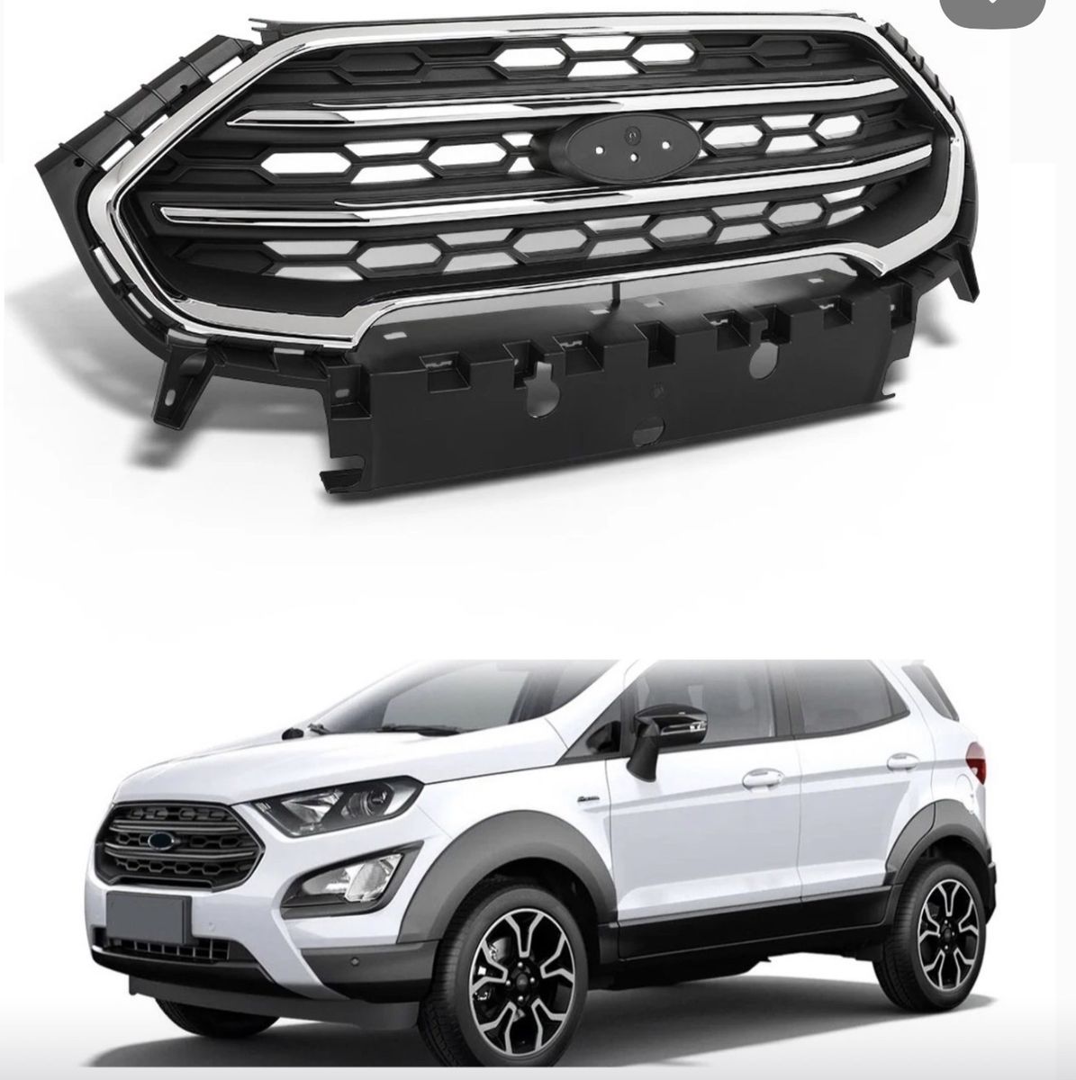 Ford Ecosport Front Grille Chrome Trim Bumper Grille 2018-2022 OE Style