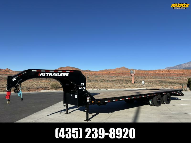 PJ Trailers 8.5X28 24K LD GN LOWPRO FLATDECK WITH DUALS Flatbed Trailer