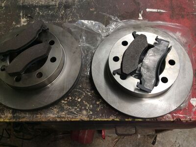 Front brake rotors and pads for 92 Dodge 3/4 ton 4wd