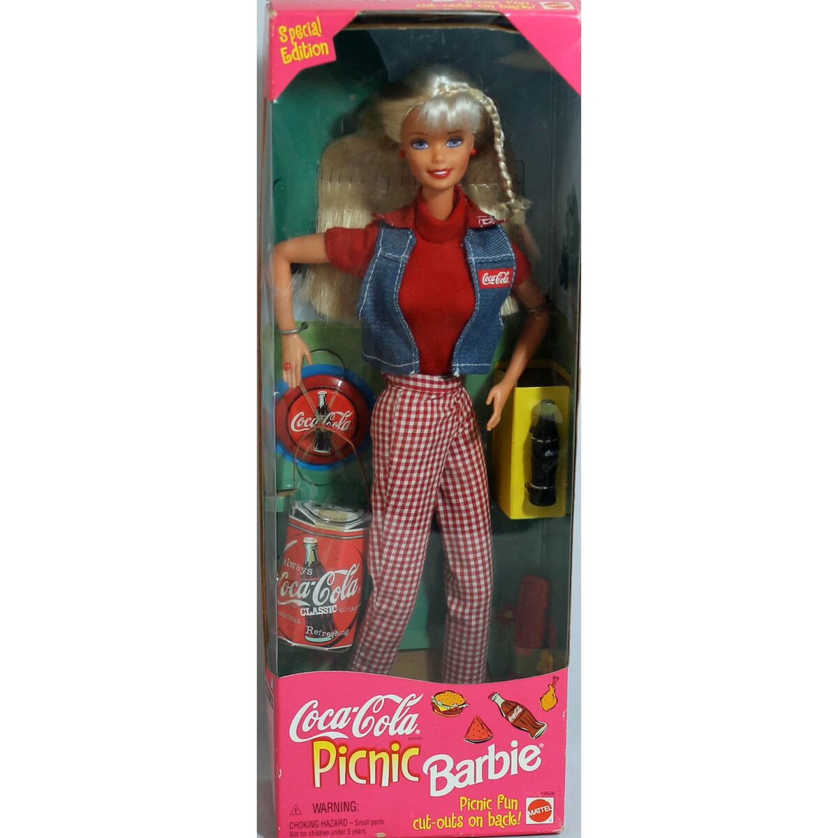 Vintage special edition Coke Barbie, NIB never opened