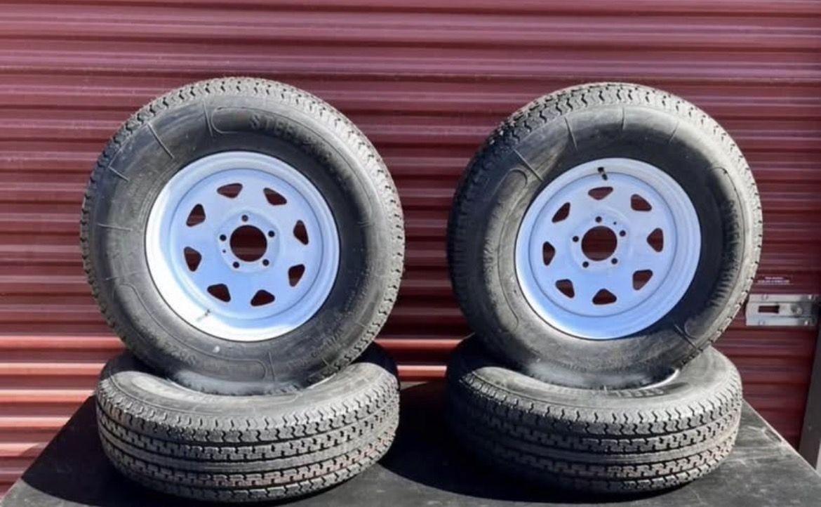 New Set If 4 ST 225/70R 15 Trailer Tires 10 Ply