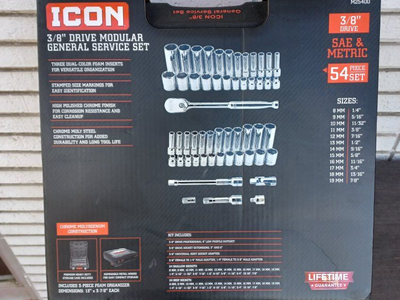 Icon 3/8 in Drive modular general service set