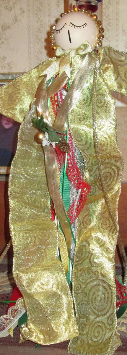 Handmade Vintage Angel Ornament-REDUCED