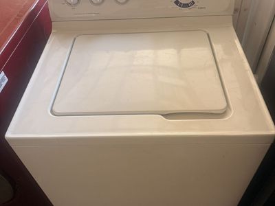 GE White Top Load Washer with Multiple Cycle Options