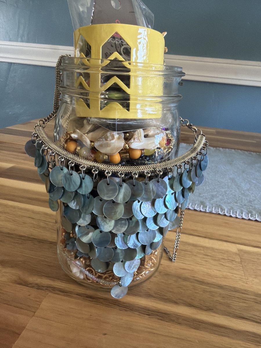 Summer Jewelry Jar