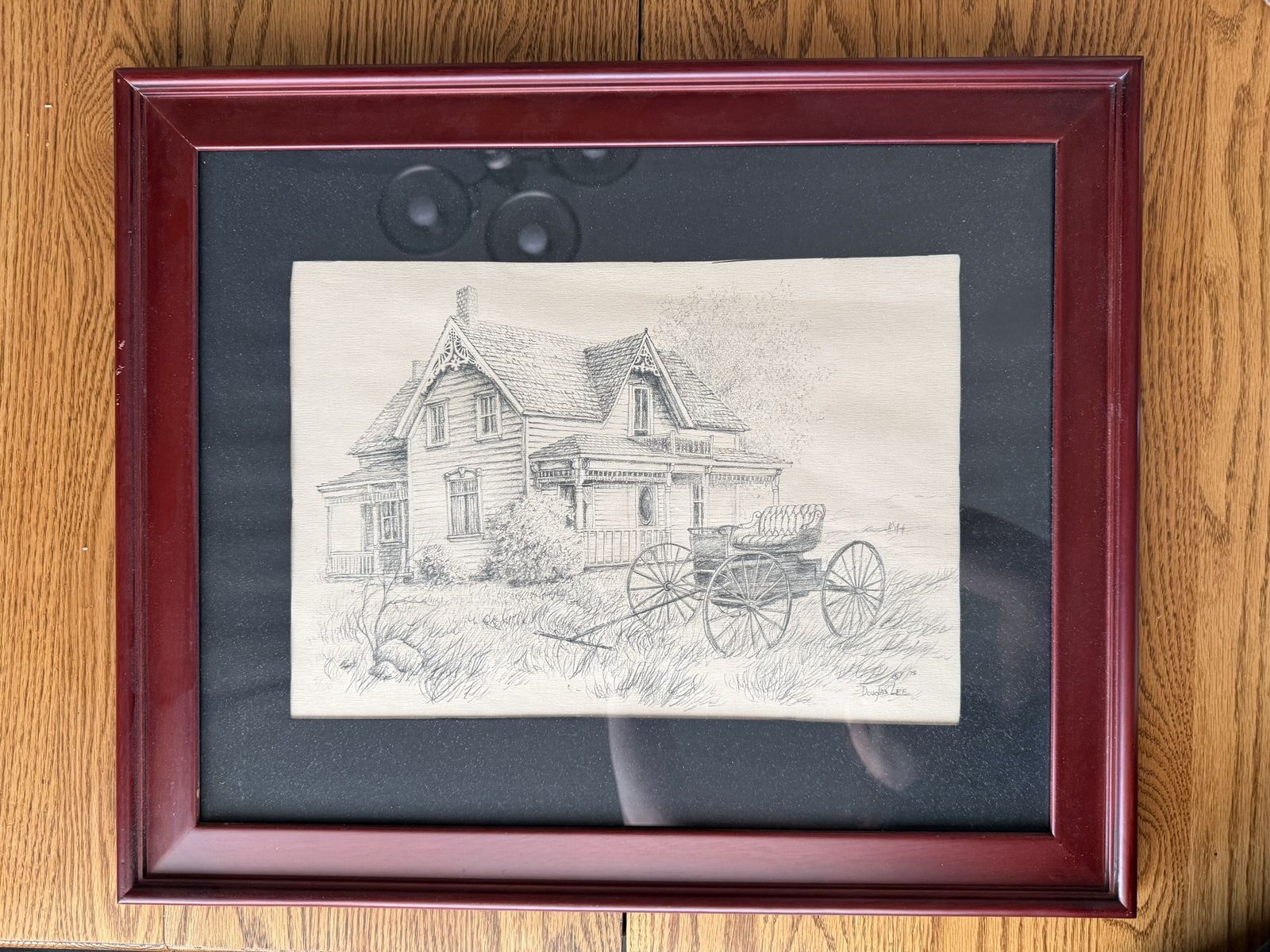 Douglas Lee "Brooklin Home" Signed & Numbered Art Print 1975 Framed.  5/100