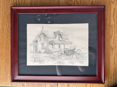 Douglas Lee "Brooklin Home" Signed & Numbered Art Print 1975 Framed. 5/100