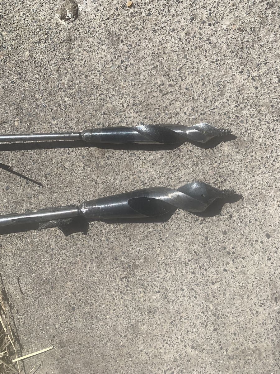 (2) 6 FT. FLEXIBLE INSTALLER DRILL BITS WITH AUGER TIP