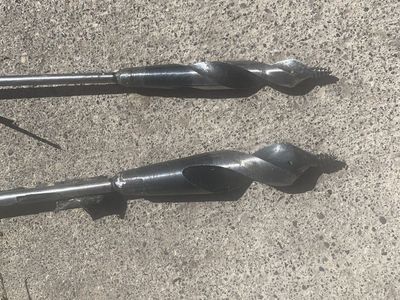 (2) 6 FT. FLEXIBLE INSTALLER DRILL BITS WITH AUGER TIP