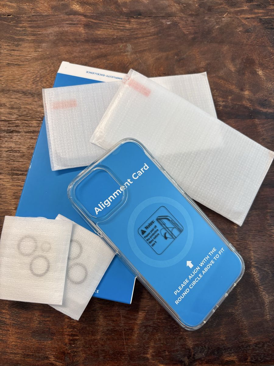 Clear iPhone 15 Case + Screen Protector Set