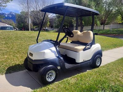 Brand new 2026 Club Car Tempo Electric in Arctic White—quiet, reliable, and built to last