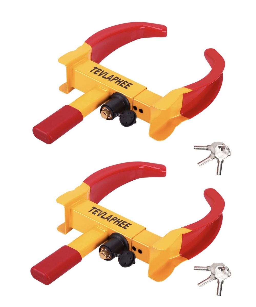 Anti Theft Trailer Auto Tire Locks Adjustable Brand New