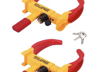 Anti Theft Trailer Auto Tire Locks Adjustable Brand New