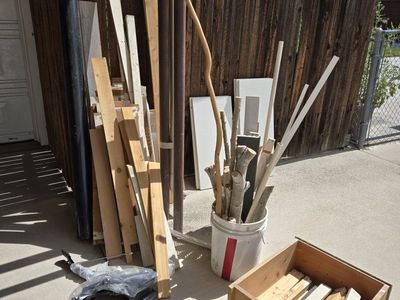 FREE Assorted Lumber, Wood Scraps, Logs, and Building Materials Lot