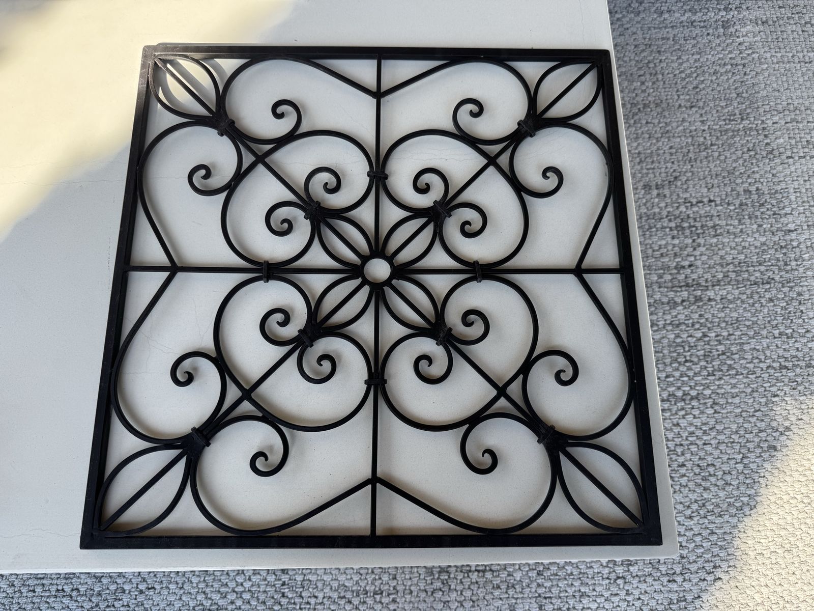 Wrought Iron Decor 20” x20”
