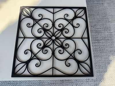 Wrought Iron Decor 20” x20”