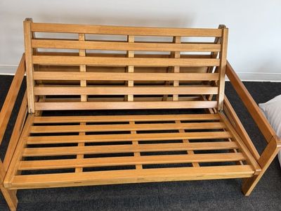 Futon Real Wood Cotton Canvas Cover