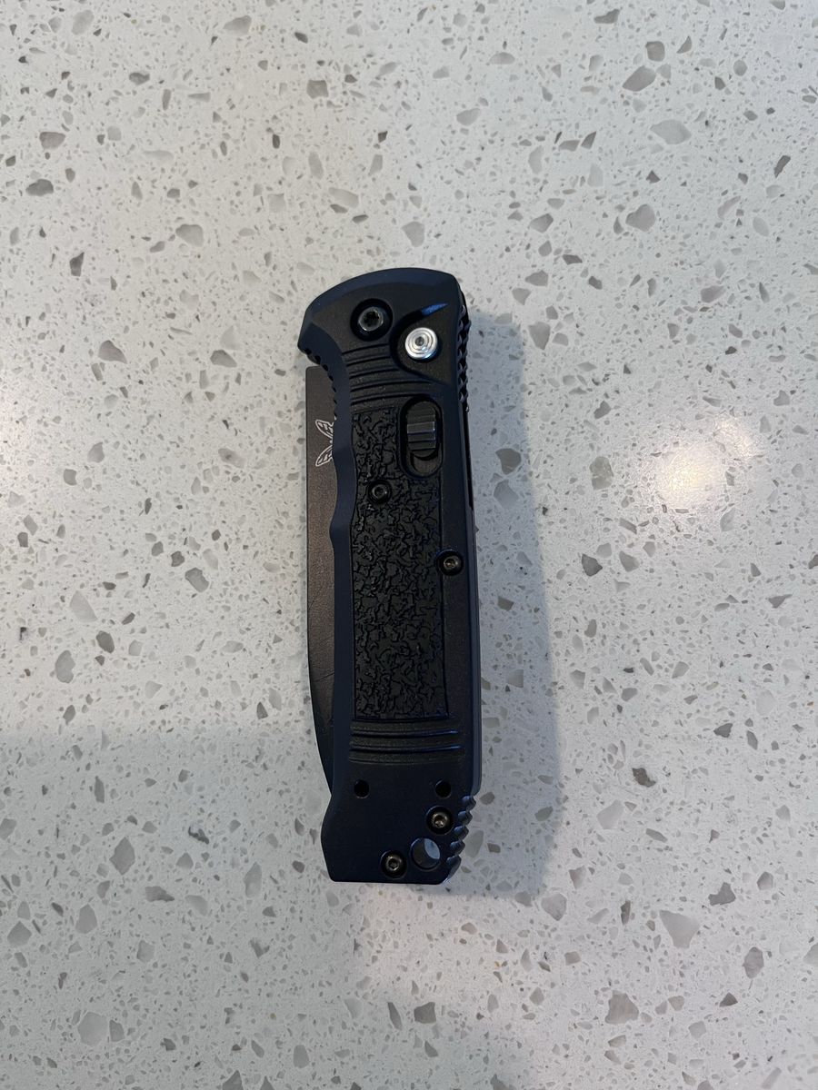 Benchmade Casbah 3.7" S30V Blade Black Grivory Handle Automatic Folding Knife