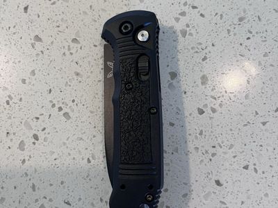 Benchmade Casbah 3.7" S30V Blade Black Grivory Handle Automatic Folding Knife