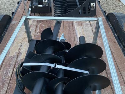 New Skid Steer Rock Bucket, Auger and Tiller Attachments
