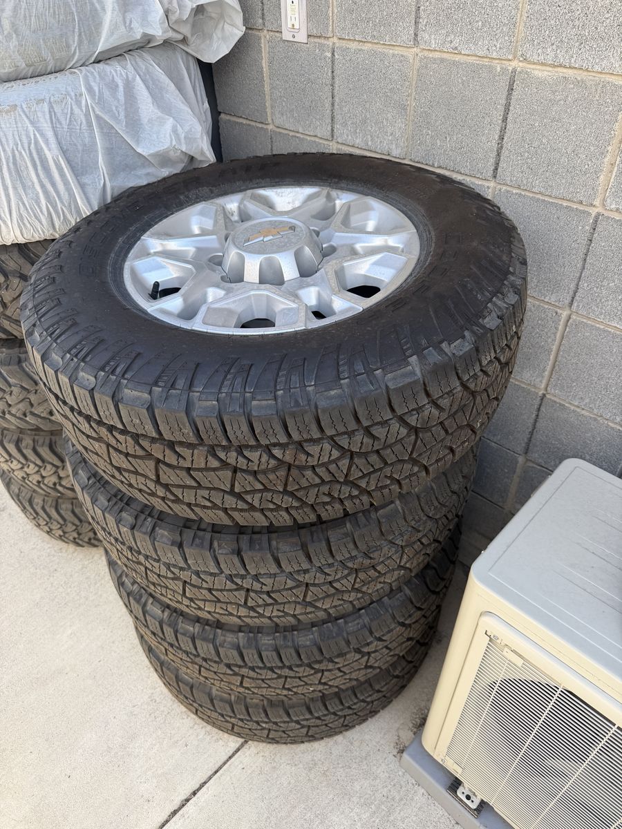 2021 Chevy Duramax wheels with brand new tires