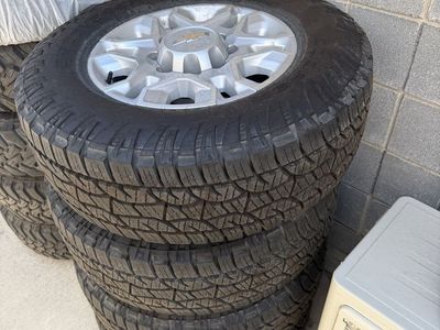 2021 Chevy Duramax wheels with brand new tires