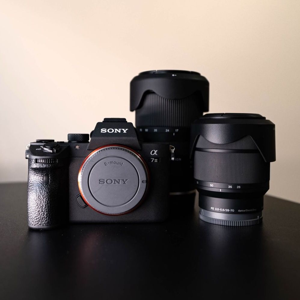 Sony a7 III Mirrorless Camera with Tamron 17-70mm & Sony 28-70mm Lenses - Excellent Condition