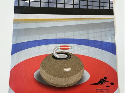 Two (2) Pre-Olympic Curling Poster 2000