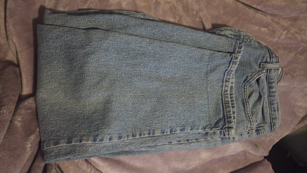 Faded Glory Jeans Co. Women's Blue Denim Stretch Jeans, Size 16 PET