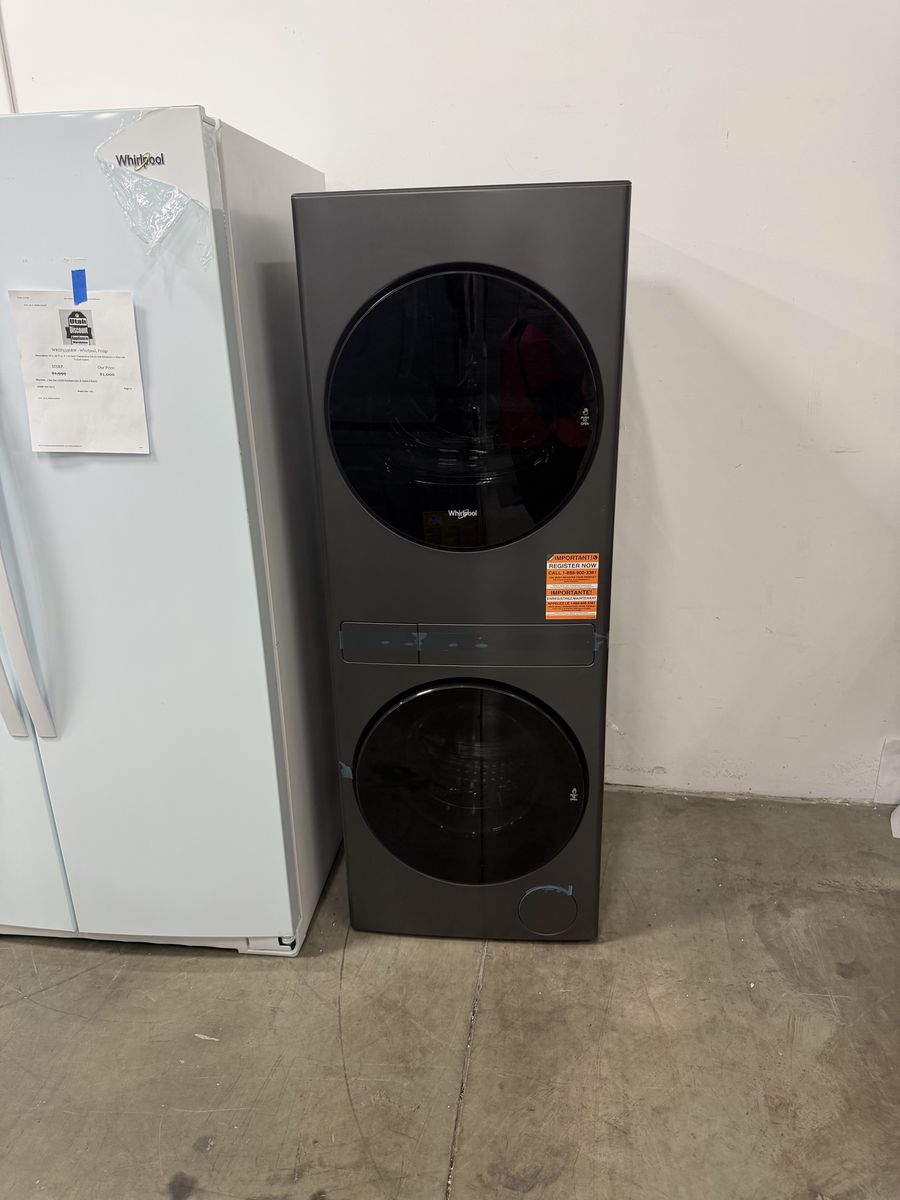 NEW WHIRLPOOL 24 INCH LAUNDRY TOWER