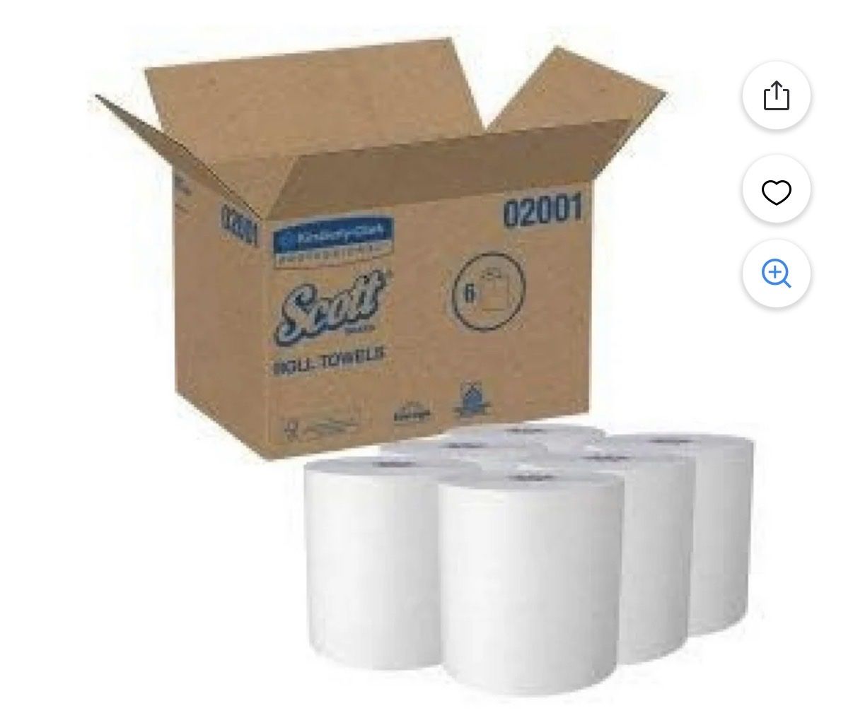 NEW! Essential Paper Towel 6 Rolls