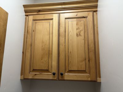 Knotty Alder cabinet