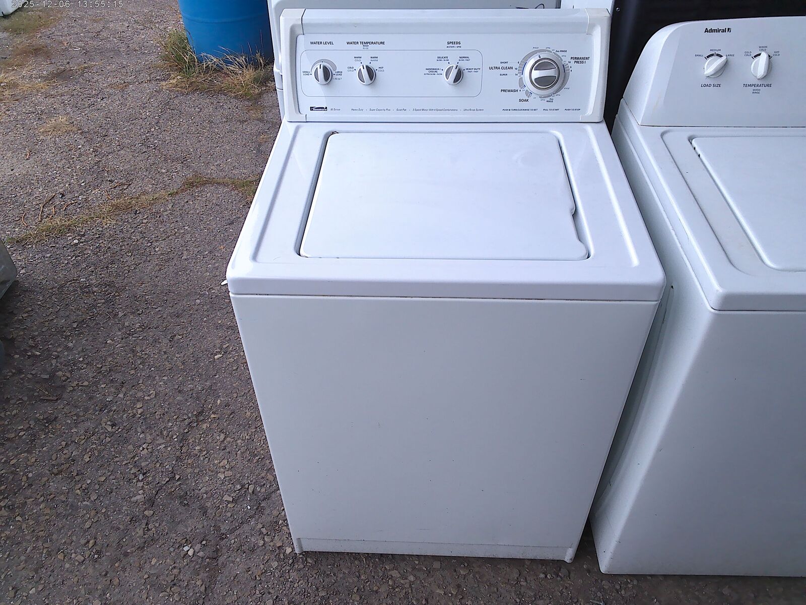 Whirlpool and Kenmore top load washers