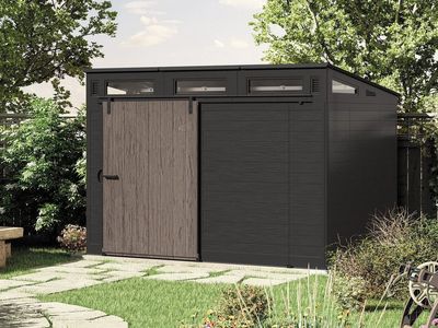 Suncast Modernist 10 ft x 7 ft. Sliding Door Storage Shed 1864453 #106338