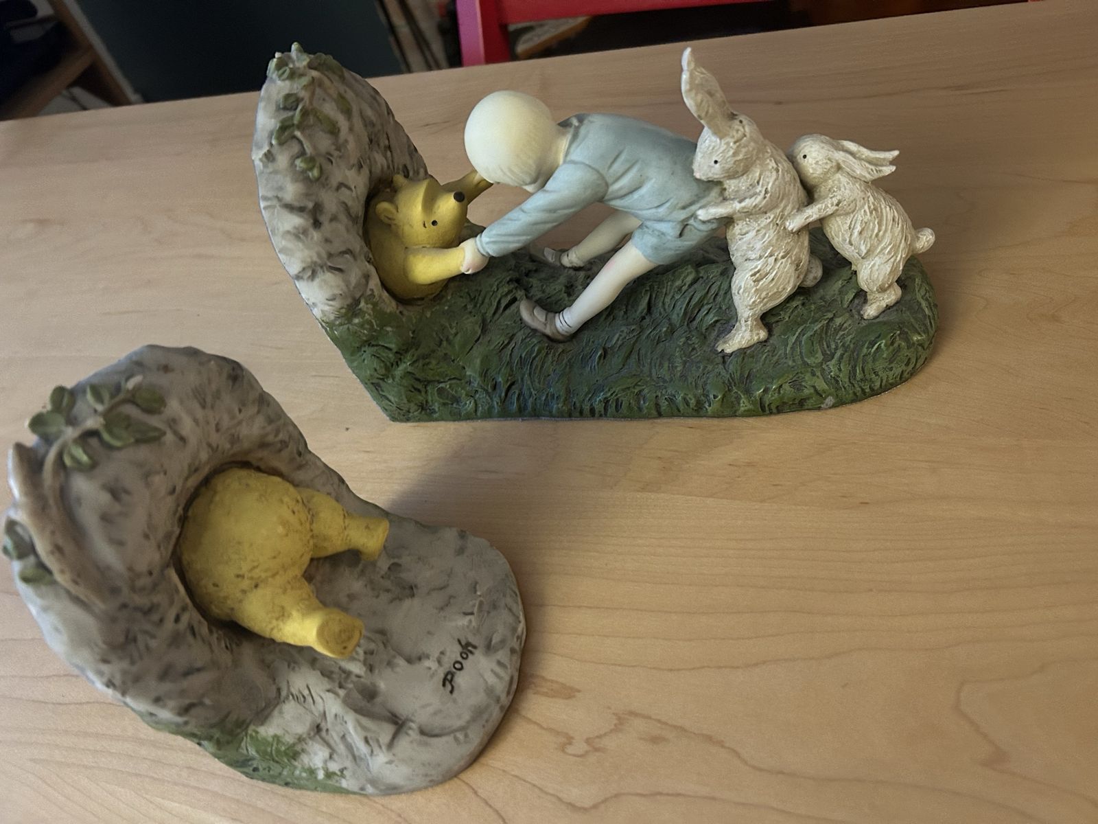 Vintage Winnie the Pooh book ends
