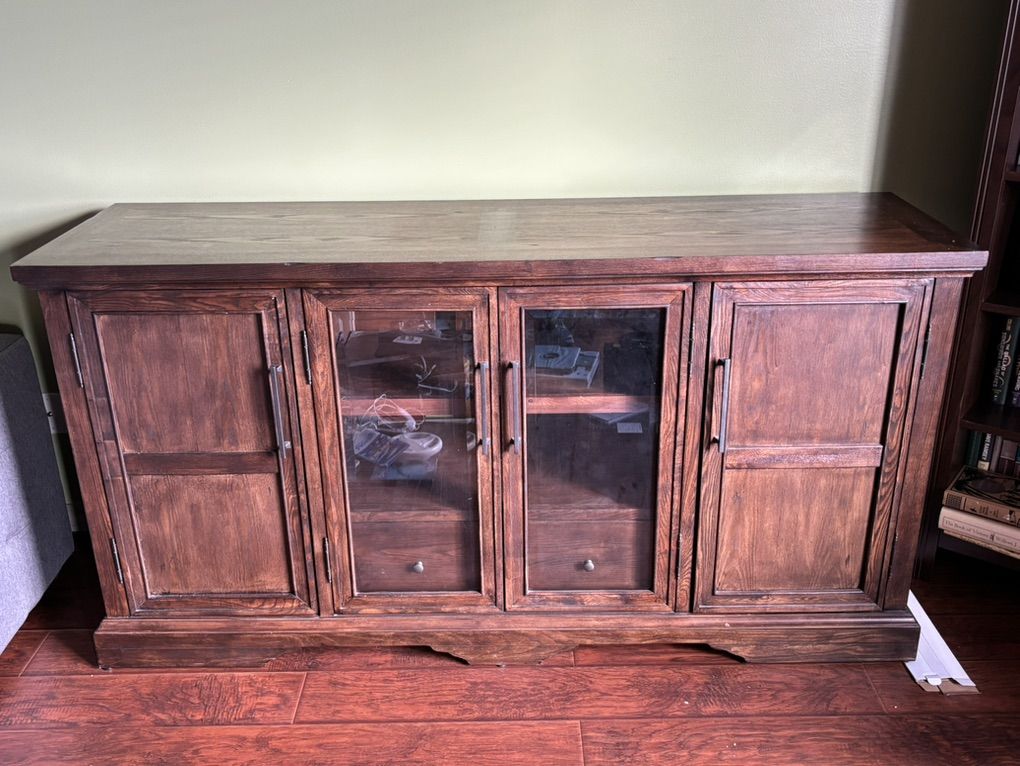 Solid Wood Entertainment Center
