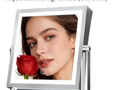 New in Box! Lighted Standing Mirror Adjustable