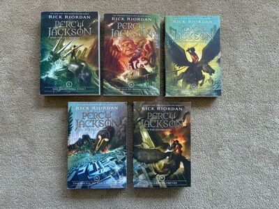Percy Jackson Complete Series, by Rick Riordan (2014 paperbacks)