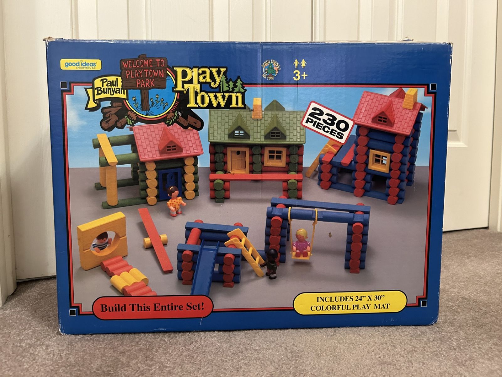 Lincoln Log-type Building Toy Set