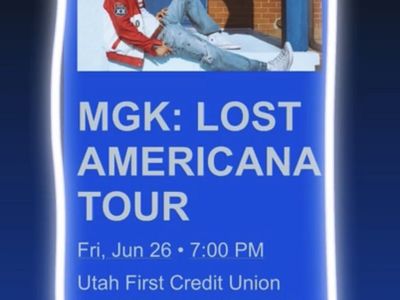 3 Machine Gun Kelly Lawn Tickets - MGK Lost Americana Tour - June 26th @ 7 PM - Utah First CU Amphitheatre