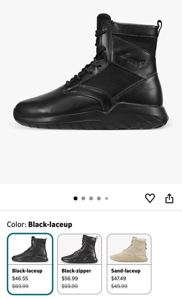 Tactical, Military, Sneakers, Black, New,