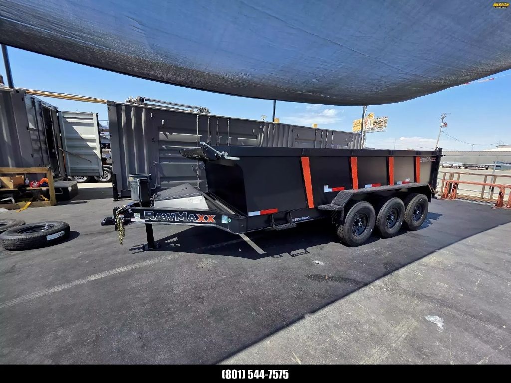 2026 RawMaxx 16' LPX Triple 21K Dump Trailer